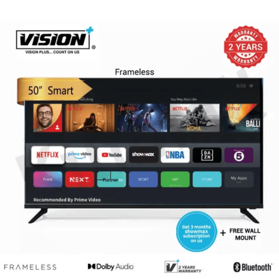 Vision Plus 50 Inch Smart TV Vidaa VP8850KV