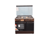 Ramtons RF/490 Cooker 4G+2E 90X60 brown standing gas + electric cooker