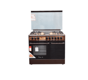 Ramtons RF/490 Cooker 4G+2E 90X60 brown standing gas + electric cooker