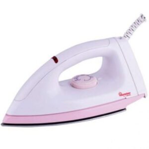 Ramtons white and pink dry iron- RE/106