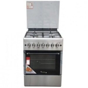 Ramtons RF/492 Cooker 4 gas + electric oven 60X60 stainless steel free standing