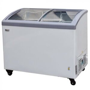 Ramtons 208 Liters glass top chest freezer, WHITE- CF/270