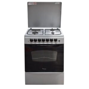 Ramtons RF/406 Cooker 60X60 silver standing gas + electric cooker