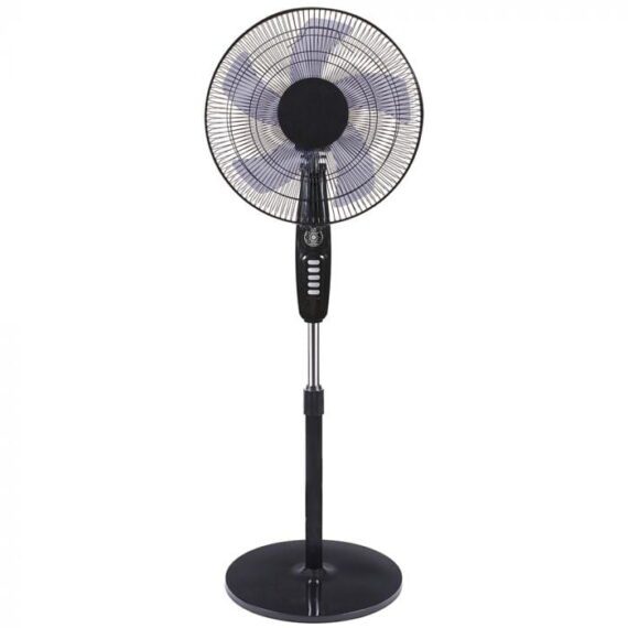 Ramtons free standing fan black , WITH REMOTE - RM/669