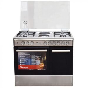 Ramtons 4 gas + 2 electric 90X60 INOX Cooker- RF/498