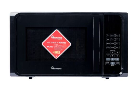 Ramtons 23 LITRES microwave + grill BLACK- RM/550