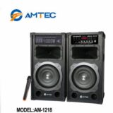Amtec AM-1218 Double Speaker Public address Party Subwoofer speaker