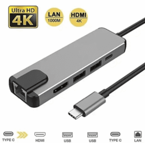 5 in 1 Type C to HDMI, USB, USB C