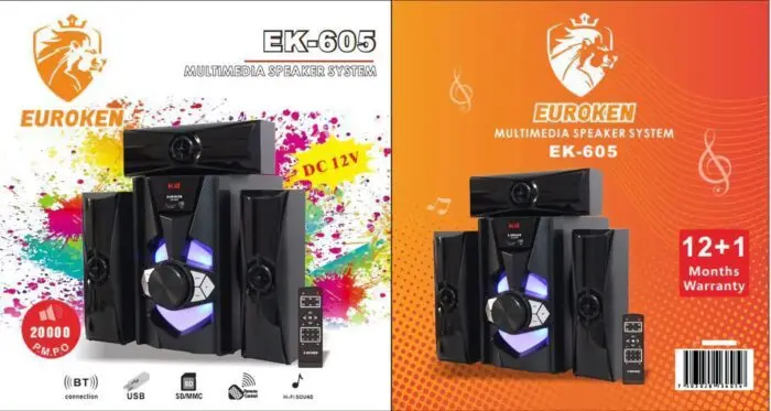 Euroken EK 605 Subwoofer 3.1Ch Bluetooth - Image 2