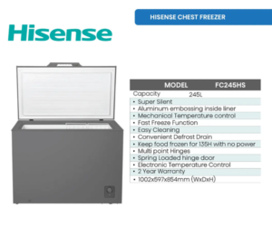 Hisense Chest Freezer 245L FC245HS