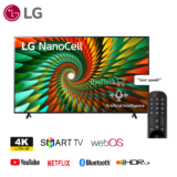 LG 65 Inch NANO 77 Series Smart TV Nanocell (65NANO776RA)