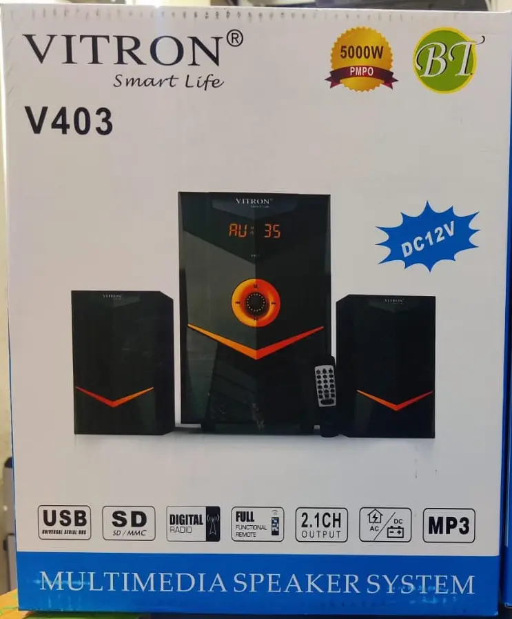 Vitron V403 Subwoofer 5000W 2.1ch Bluetooth - Image 2