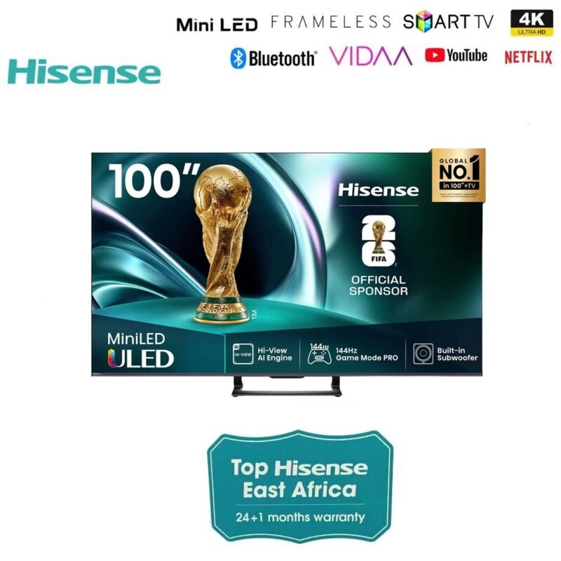 Hisense 100U7Q 100 inch Mini-LED ULED TV 144Hz