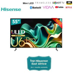 Hisense 55 inch U6N Pro Mini-LED Smart TV (55U6NKEN Pro)