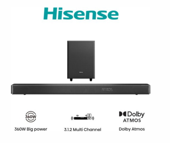 Hisense AX3120G 360W Wireless Soundbar