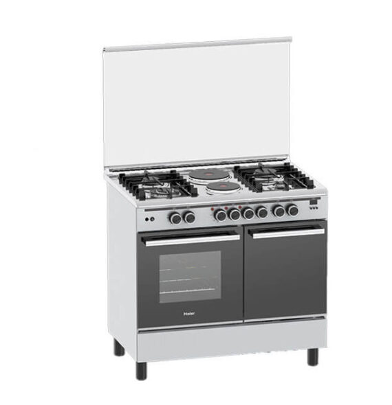 Haier 4 Gas Burner + 2 Electric Plates 60x90 Cooker - HCR6042DES