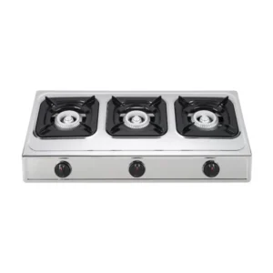 Amaze Cooker Stainless Steel 3 Burner Table Top Gas Stove