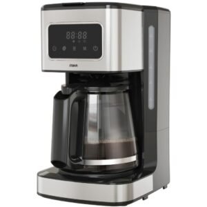 MIKA Coffee Maker MCMD2002BS Digital, 12 Cups, 1000W, Black & Stainless Steel