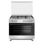 MIKA  STANDING COOKER MST905G2WEF10HI(MST90PU5GHI/2WFO) 90 X 60 CM 5 Gas Pool Jet Burners Half Inox