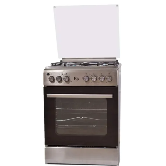 BJS I-6011T-INOX/SILVER 60X60 3-GAS+1 Hot Plate With Turbo-FAN