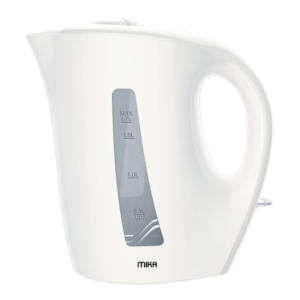 MIKA Kettle MKT1005W 1.7L, Plastic, Corded, Open Element, Cream White