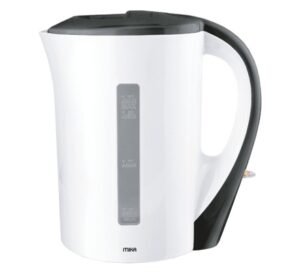 MIKA CORDED KETTLE MKT1002WB(MKT1002) 1.7L, Plastic, Corded, Open Element, Cream White & Black