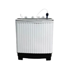 Von VWM-08AHK Twin Tub Washing Machine, White - 8KG