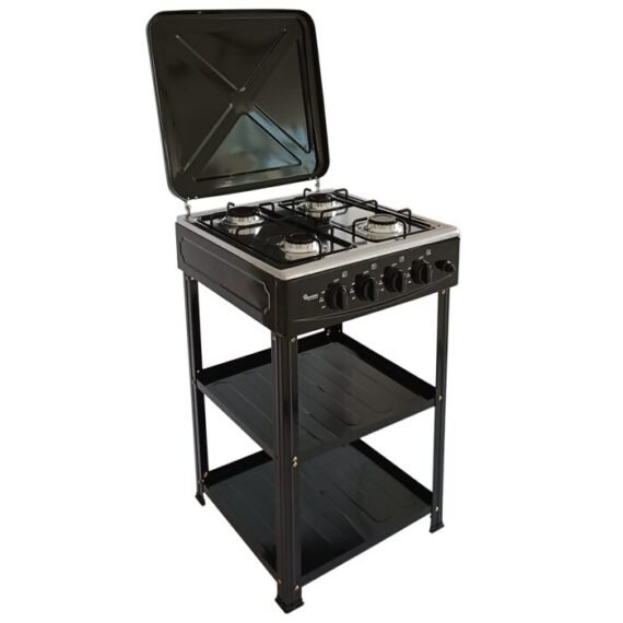 GAS COOKER - RG/547 4 BURNER STAINLESS STEEL WITH STAND - Image 2