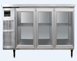 KUR-1860 Commercial Under-Counter Chiller - 3 Glass Doors