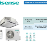 Hisense Cassette 18000BTU Air Conditioner Cooling and Heating AUC-18HR4SAA1 (AUW-18H4SS)