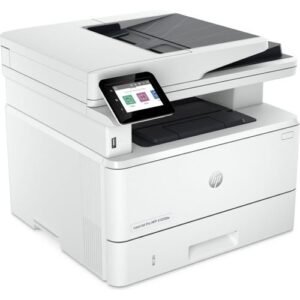 HP LaserJet Pro MFP 4103fdw Printer, Print, Copy, Scan, Fax, Duplex Printing, ADF, Duplex ADF Scanning, Wireless, Ethernet, USB, LCD Touchscreen, White (1YR WRTY)