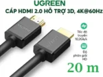 HD104 UGREEN HDMI 20m Male to Male Cable