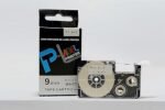 Casio PT-9WE Black on white cartridge