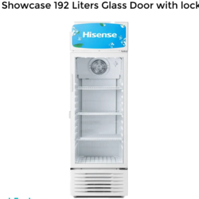 Hisense FC27FCD 192L Showcase Fridge Glass Door with lock
