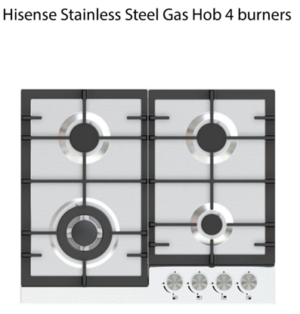 Hisense HHU60GAGR Cooker 4 burners