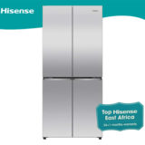 Hisense REF470DR 470L Fridge 4 Door Silver