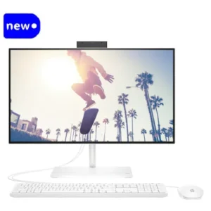 HP AIO 24-CB1025nh Core i5-1235U, 8GB Ram, 512GB SSD, DOS + 23.8-inch FHD Monitor, White