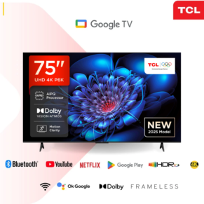TCL 75P6K 75 inch 4K HDR TV