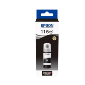 Epson 115 EcoTank Pigment Black Ink Bottle – 70 ml Claria ET Premium (C13T07C14A)