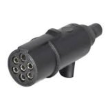 7pin Small Round Plastic Plug with Female Pin for Trailer