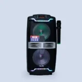 AILIPU KL-3820 DUAL 8-INCH PORTABLE BLUETOOTH PARTY SPEAKER WITH WIRELESS MICROPHONE