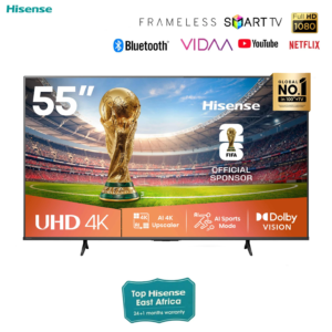 Hisense 55A6QKEN 4K UHD Smart TV Frameless