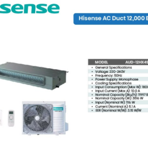 Hisense AUD-12HX4SVNL 12000BTU Duct Air Conditioner