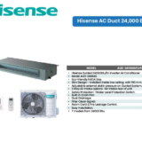 Hisense AUD-24HX4SFLH1 24000BTU Duct Air Conditioner Non-Inverter