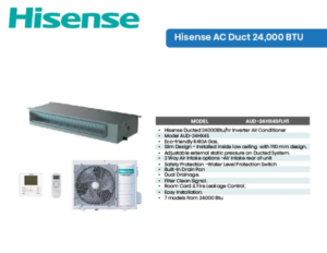 Hisense AUD-24HX4SFLH1 24000BTU Duct Air Conditioner Non-Inverter