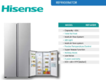 Hisense REF441DR 434L Fridge