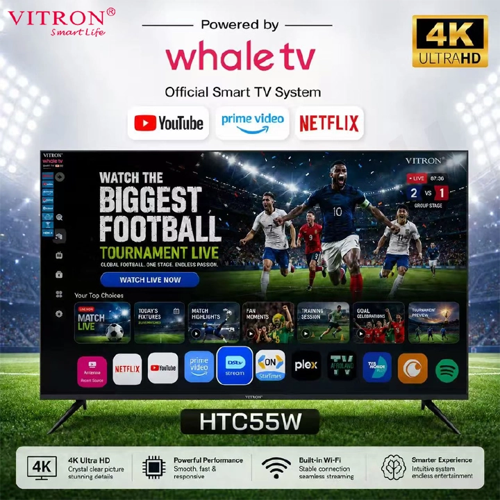 Vitron 55 inch 4K Whale TV