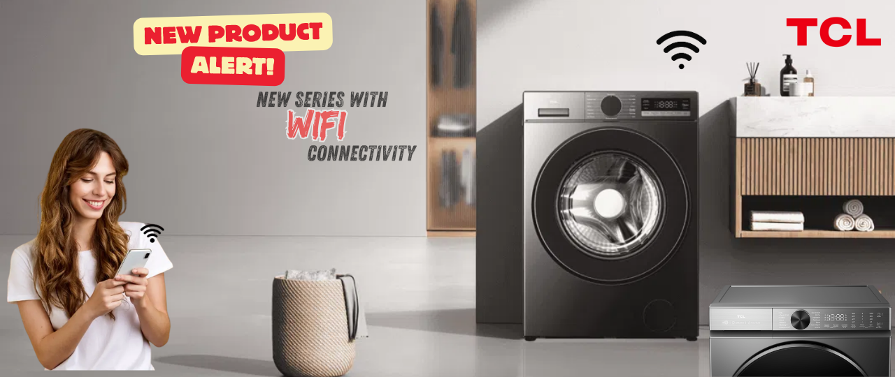 WiFi TCL Washing Machine Sale Poster