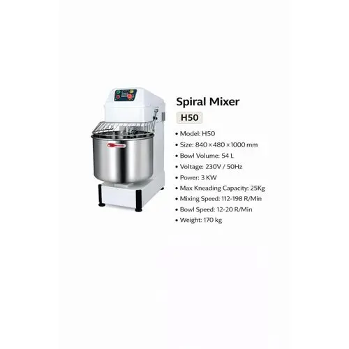 Premier 54L Spiral Mixer H50 – Commercial Dough Mixer