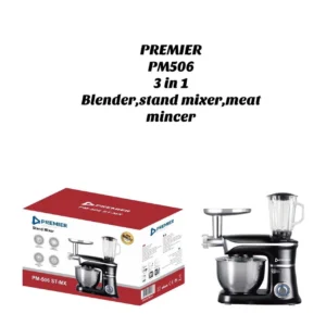 # Premier PM-506 3-in-1 Blender – 6.5L Stainless Steel Bowl, 6-Speed Control and Meat Grinder